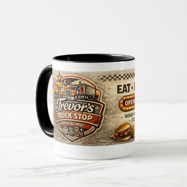 Caneca Parada de Caminhões do Trevor (Frente Esquerda)