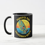 Caneca Paradise Dad Windsurfing California Beach<br><div class="desc">Paradise Dad Windsurfing California Beach Gift. Perfect gift for your dad,  mom,  papa,  men,  women,  friend and family members on Thanksgiving Day,  Christmas Day,  Mothers Day,  Fathers Day,  4th of July,  1776 Independent day,  Veterans Day,  Halloween Day,  Patrick's Day</div>