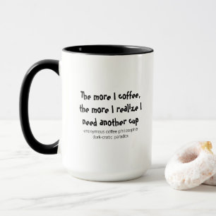 Caneca Paradoxo Socrático Filosofia do Café