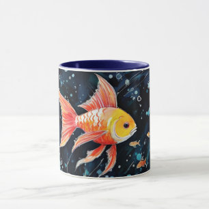 Caneca Paraíso dos Peixes, perfeição de aquário,