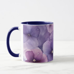 Caneca Paraíso Flor de Violetas