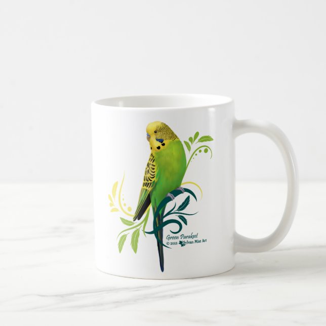Caneca Parakeet verde (Direita)