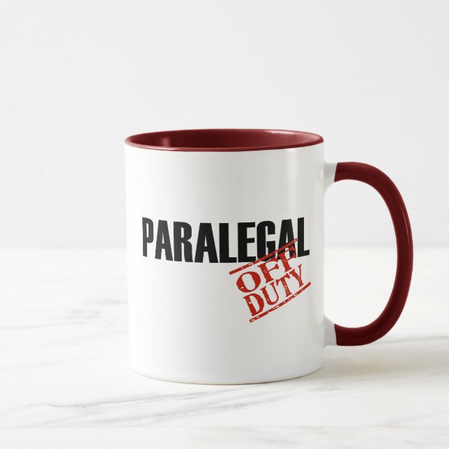 Caneca Paralegal fora de serviço (Direita)