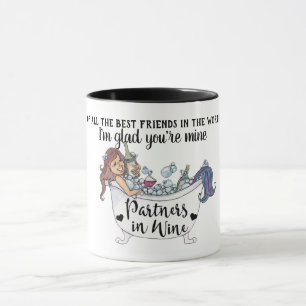 Caneca Parceiros Engraçados De Melhores Amigos, Personal