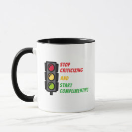 Caneca "Pare de Criticar"