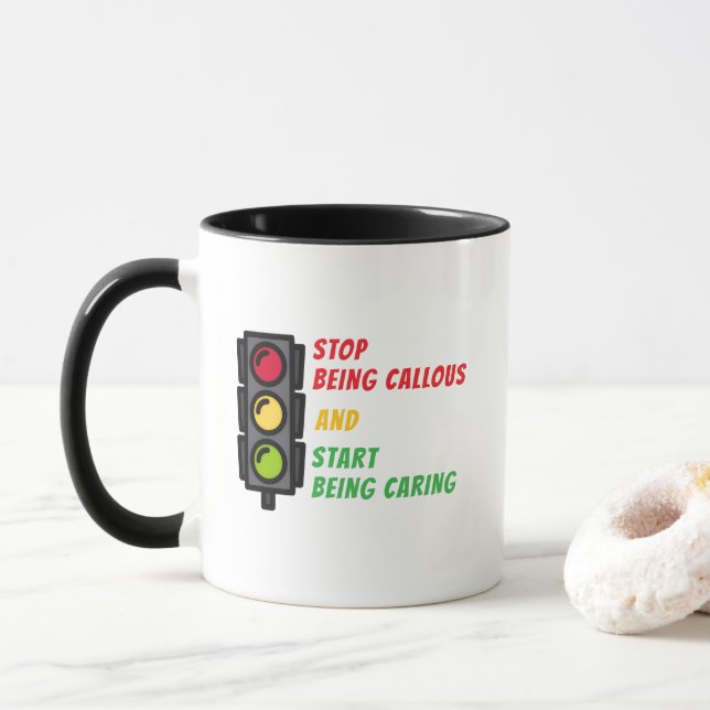 Caneca "Pare de Ser Insensível" (Com Donut)