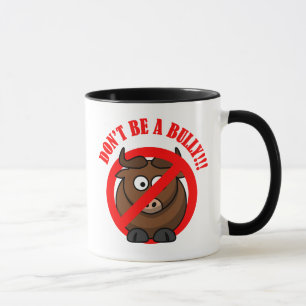 Caneca Pare de tiranizar agora: Não tiranize a prevenç