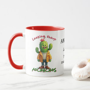 Caneca Parecendo mochachos afiados, personalização de ama