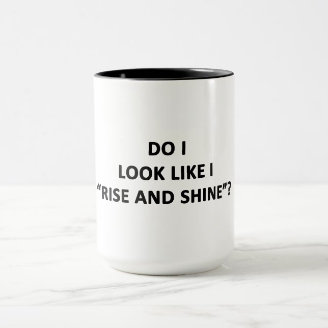 Caneca Pareço Que Levanto E Brilho? (Centro)
