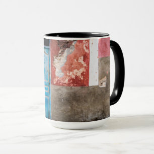 Caneca Parede colorida com porta azul