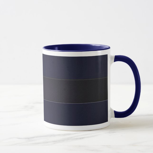 Caneca Parede da tira nos azuis marinhos (Direita)