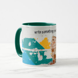 Caneca Parede pintada antiga com grafite