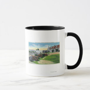 Caneca Parede sul, bastião do sudoeste, casernas sul