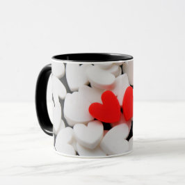 Caneca Pareja de corazones enamorados