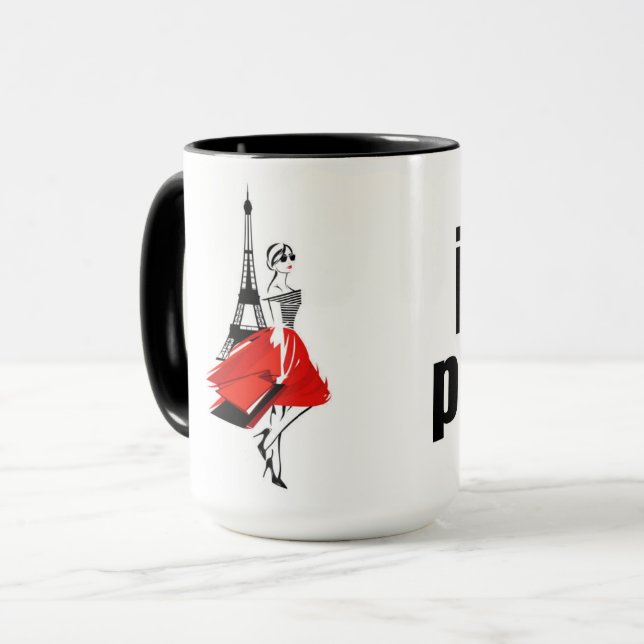 Caneca Paris Mug de alta qualidade (Frente Esquerda)