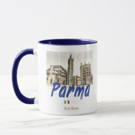 Caneca Parma Emilia-Romagna Itália Vintage Souvenir