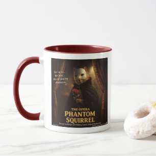 Caneca Paródia de Esquilo Fantasma da Ópera