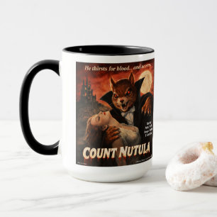 Caneca Paródia de Filme Retro do Conde Nutula