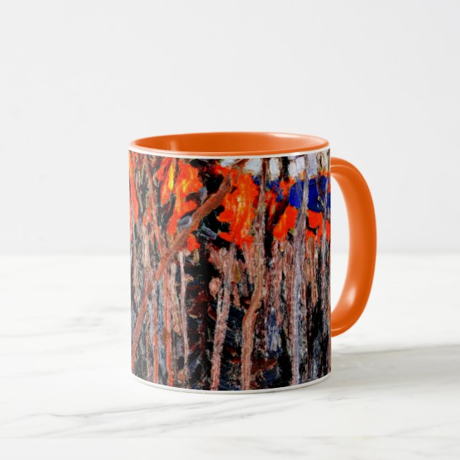 Caneca Parque Algonquin, belas artes por Tom Thomson (Frente Esquerda)