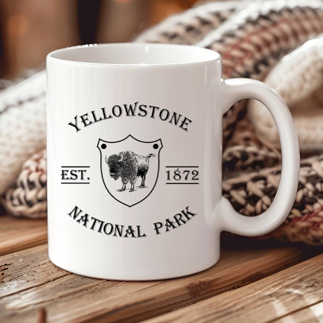 Caneca Parque Nacional de Yellowstone Vintage (Criador carregado)