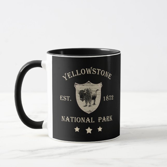 Caneca Parque Nacional de Yellowstone Vintage (Esquerda)