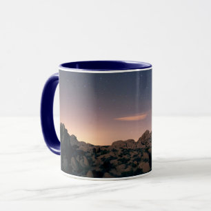 Caneca Parque Nacional do Sunset Sobre Joshua Tree