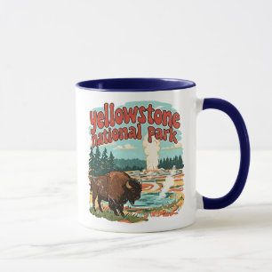 Caneca Parque Nacional Yellowstone Geyser Fonte Termal