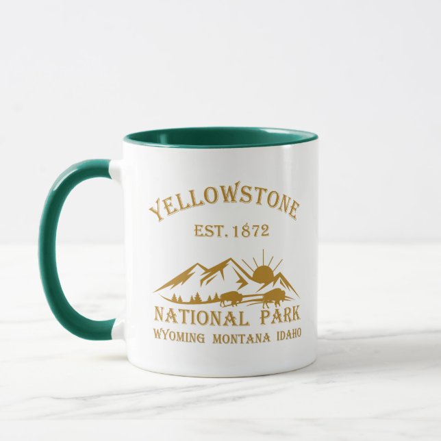 Caneca Parque Nacional Yellowstone Vintage (Esquerda)