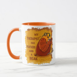 Caneca Parrot Therapist - Presente Engraçado para Proprie