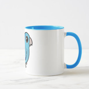 Caneca Parrotlet pacífico azul