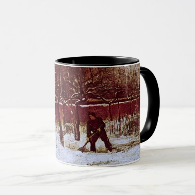 Caneca Parsonage Garden em Nuenen por Vincent van Gogh (Frente Esquerda)