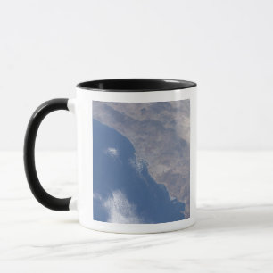 Caneca Parte de Califórnia do sul como visto do espaço