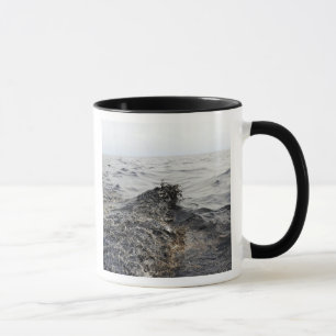 Caneca Parte de um liso de óleo no Golfo do México