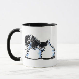Caneca Parti branco preto cocker spaniel