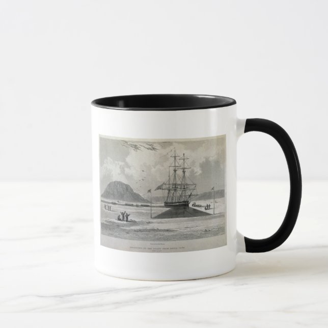 Caneca Partida dos barcos da angra de Hecla, o 21 de (Direita)