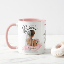 Caneca Partido Branded Bridesmaid Proposta de Marca Perso