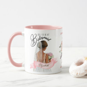 Caneca Partido Branded Bridesmaid Proposta de Marca Perso