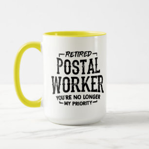 Caneca Partido de Saída do Trabalhador Postal Reformado
