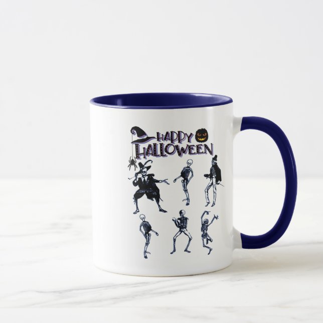 Caneca Partido Skeletons Assustador (Direita)