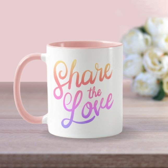 Caneca Partilhar o Amor (Criador carregado)