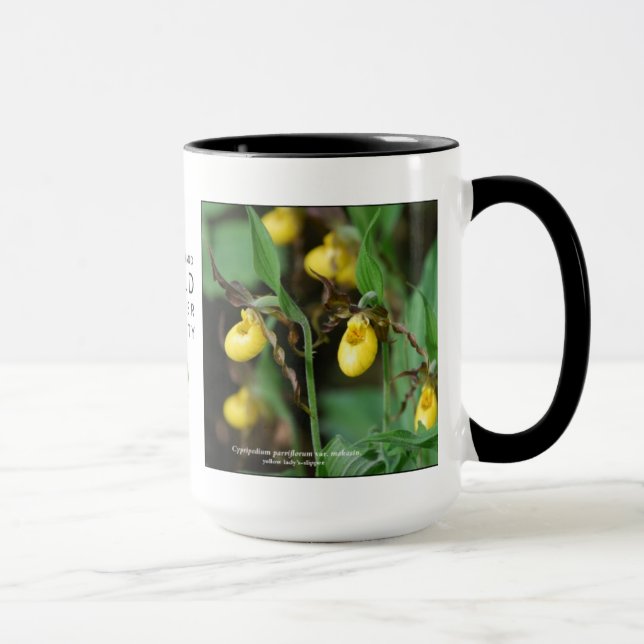Caneca Parviflorum do Cypripedium, senhora-deslizador (Direita)