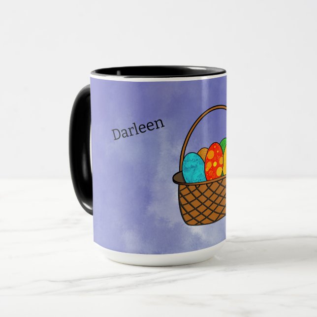 Caneca Páscoa cesto (Frente Esquerda)