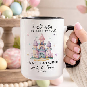 Caneca Páscoa Personalizada em Nossa Nova Casa Casal