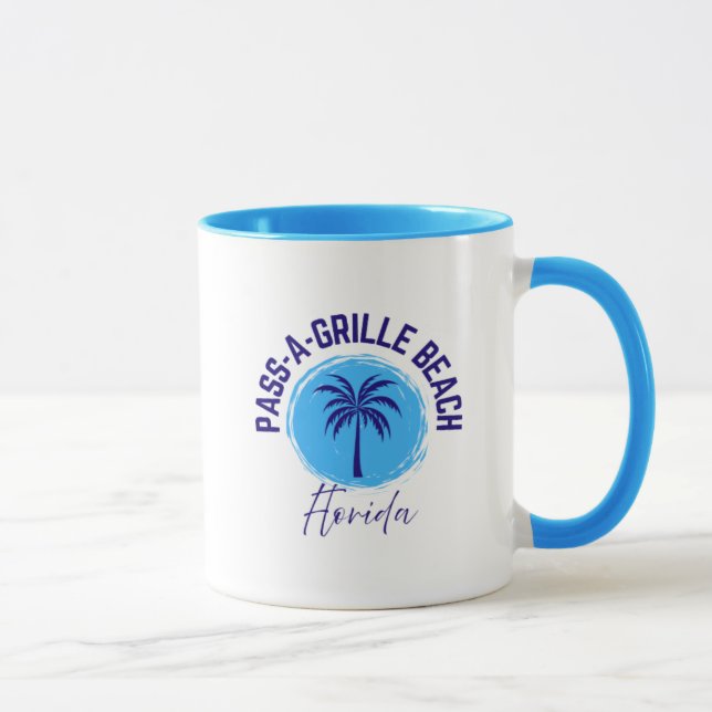 Caneca Pass-A-Grille Beach Florida Coffee Mug (Direita)