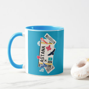 CANECA PASSAGEM DE EMBARQUE ASTANA KAZAKHSTAN
