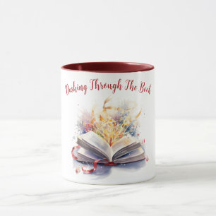 Caneca Passando Rapidamente Pelo Livro