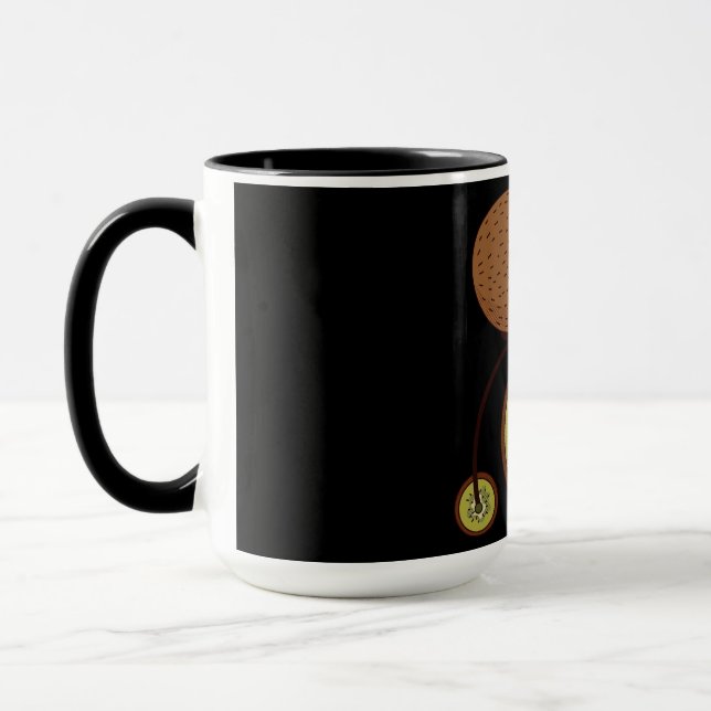 Caneca Passarinho Kiwi Andando de Bicicleta (Esquerda)