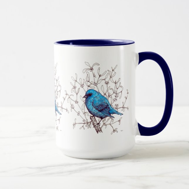 Caneca Pássaro azul (Direita)