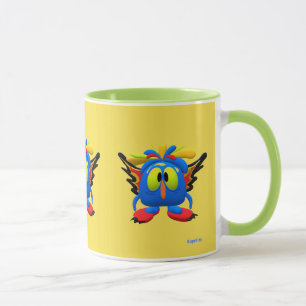 Caneca Pássaro da coruja do caráter do monstro animado