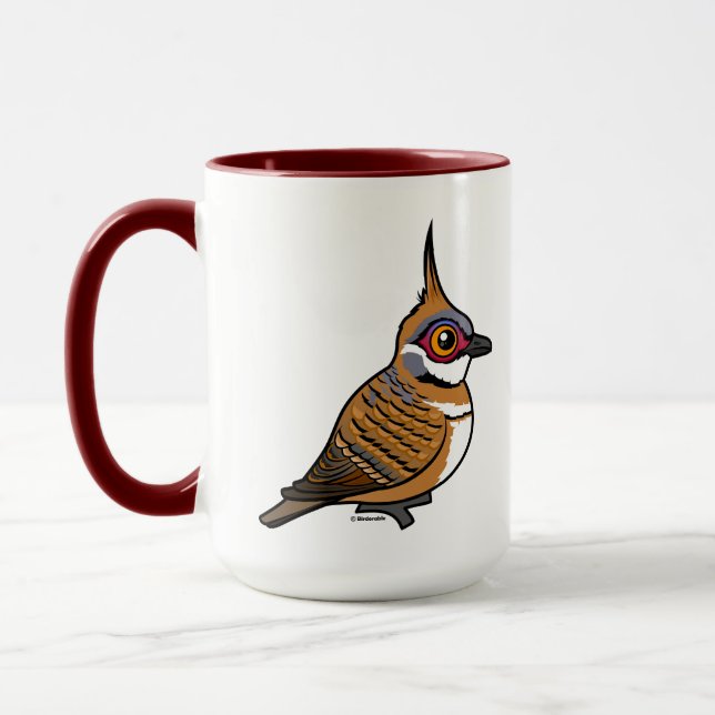 Caneca Pássaro de Cartoon Birdoravante Spinifex Pigeon (Esquerda)
